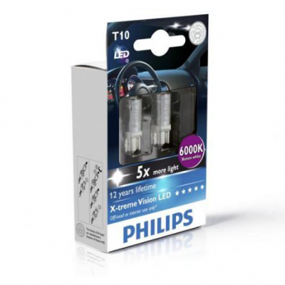 Philips LED T10 6000K X-TremeVision